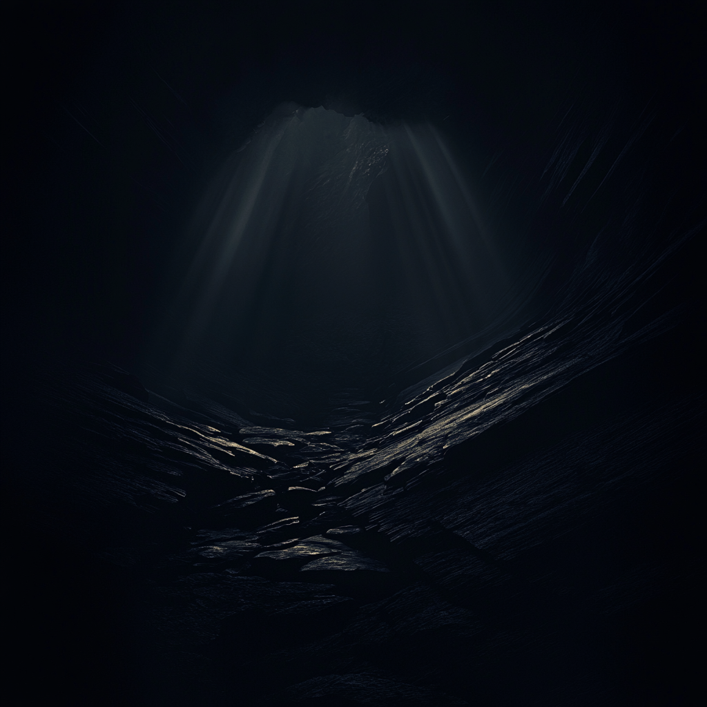 dark stone room